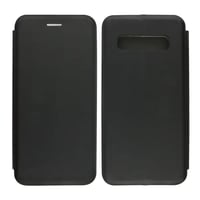 Nettech Samsung Galaxy S10 Uyumlu Lüx Seri Kapaklı Kılıf (Siyah) VR18210