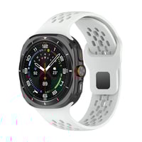 Galaxy Watch Ultra 47mm Zore KRD119 Delikli Tasarım Silikon Kordon  Beyaz