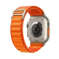 Nettech Apple Watch Ultra 49 mm Uyumlu Kumaş Kordon (Turuncu) NT110264