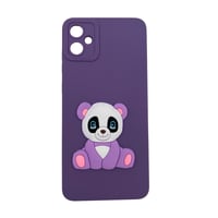 Nettech Samsung Galaxy A05 Uyumlu Maskot Seri Arka Koruma Kılıf (Mor) NT109763