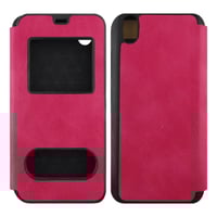 Nettech Vestel Venüs V5 Uyumlu Kapaklı Kılıf Kapaklı Kılıf (Pembe) VR14125