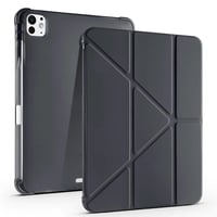 Apple iPad Pro 11 2024 Kılıf Zore Tri Folding Kalem Bölmeli Standlı Kılıf  Siyah