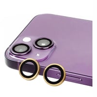 Nettech Apple iPhone 14 Uyumlu Damla Model 2in Kamera Cam Koruyucu (Gold) NT97429