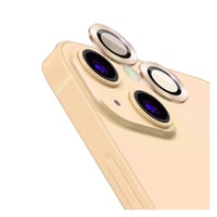 Nettech Apple iPhone 13 Uyumlu Damla Model 2in Kamera Cam Koruyucu (Gold) NT92657