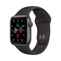 Apple Watch Series 5  Alüminyum  40mm  GPS  Gece yarısı