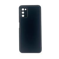 Nettech Samsung Galaxy A03S Uyumlu Coco Leather Seri Arka Koruma Kılıf (Siyah) NT99862