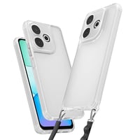 Xiaomi Redmi 13 4G Kılıf Airbagli Takılabilir Askı Aparatlı Zore Snap Silikon Kapak  Şeffaf