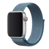 Nettech Apple Watch Seri 44/42 mm Uyumlu İp Örgülü Kordon (Mavi) NT91391