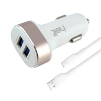 Helt HT19 10W 2 Çıkışlı TypeC Kablo + Araç Şarj Aleti (Beyaz) NT100852