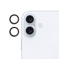 Nettech Apple iPhone 16 Uyumlu Alüminyum Seri Kamera Cam Koruyucu (Beyaz) NT111112