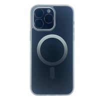 Nettech Apple iPhone 14 Pro Uyumlu Transparan Magsafe Seri Arka Koruma Kılıf (Siyah) NT97992