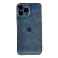 Nettech Apple iPhone 13 Pro Max Uyumlu Gölge Neon Desen Arka Koruma Kılıf (Şeffaf) NT94934