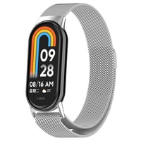 Xiaomi Smart Band 8 Zore KRD01 Metal Kordon Gümüş