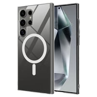 Galaxy S25 Ultra Kılıf Kamera Korumalı Magsafe Sert PC Zore Porto Kapak Şeffaf