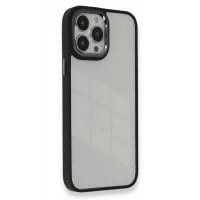Nettech Apple iPhone 13 Pro Max Uyumlu Soft Akrilik Seri Arka Koruma Kılıf (Siyah) NT92395