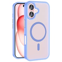 Apple iPhone 16 Kılıf Magsafe Şarj Özellikli Mat Arka Yüzey Zore Sio Kapak  Lila