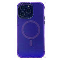Nettech Apple iPhone 14 Pro Uyumlu Mikallen Magsafe Seri Arka Koruma Kılıf (Mor) NT101618
