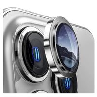 Nettech Apple iPhone 14 Pro Max Uyumlu Safir Lens Kamera Cam Koruyucu (Gümüş) NT103548