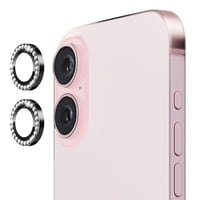 Nettech Apple iPhone 16 Uyumlu Diamond Taşlı Model Kamera Cam Koruyucu (Siyah) NT111285