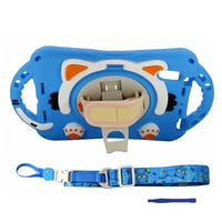 Nettech Apple iPad Mini 6 (MK8C3TU/A) Uyumlu Sweet Cat Seri Arka Koruma (Turkuaz) NT95912