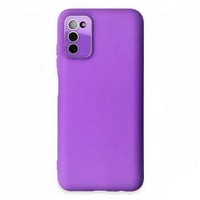 Nettech Samsung Galaxy A03S Uyumlu Nano Arka Koruma Kılıf (Mor) NT94071