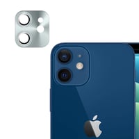 Nettech Apple iPhone 11 Uyumlu Metalik Seri Kamera Cam Koruyucu (Gümüş) NT90360