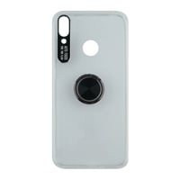 Nettech Huawei Y7 2019 Uyumlu Doris Ring Arka Koruma Kılıf (Şeffaf) VR14943