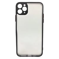 Nettech Apple iPhone 11 Pro Uyumlu Kontrast Renkli Tuş Seri Arka Koruma Kılıf (Siyah) NT88636