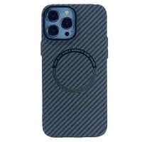 Nettech Apple iPhone 13 Pro Max Uyumlu Hybrid Karbon Seri Arka Koruma Kılıf (Siyah) NT100526