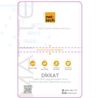 Nettech Uyumlu Tablet Şeffaf Kesme Nano Ekran Koruyucu (Şeffaf) NT83503