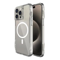 Apple iPhone 15 Pro Kılıf Magsafe Şarj Özellikli Airbagli Şeffaf Zore İncek Kapak  Şeffaf