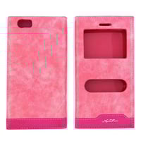 Nettech Vestel Venüs 5070 Uyumlu Pencereli Kapaklı Kılıf (Pembe) VR1799