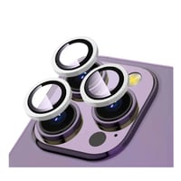 Nettech Apple iPhone 15 Pro Uyumlu Safir Lens Kamera Cam Koruyucu (Gümüş) NT103568