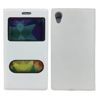 Sony Sony Xperia X Uyumlu Cüzdan Kapaklı Kılıf (Beyaz) VR5393