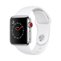 Apple Watch Series 3  Paslanmaz Çelik  38mm  Cellular  Gümüş