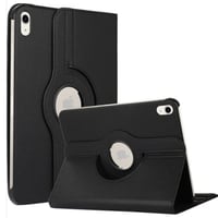 Nettech Apple iPad 10 Nesil 10.9 2022 Uyumlu 3 Kameralı Döner Standlı Kapaklı Kılıf (Siyah) NT108337