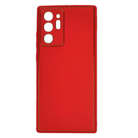 Nettech Samsung Galaxy Note 20 Ultra Uyumlu Coco Leather Seri Arka Koruma Kılıf (Kırmızı) NT93472