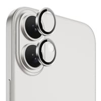 Nettech Apple iPhone 16 Uyumlu Safir Lens Kamera Cam Koruyucu (Gümüş) NT110816