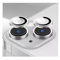 Nettech Apple iPhone 14 Uyumlu Alüminyum Seri Kamera Cam Koruyucu (Gri) NT103536