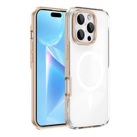 Apple iPhone 16 Pro Max Kılıf Magsafe Şarj Özellikli Çıkarılabilir Arka Yüzeyli Zore Polar Kapak Gold