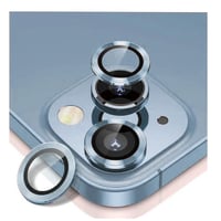 Nettech Apple iPhone 14 Uyumlu Alüminyum Seri Kamera Cam Koruyucu (Mavi) NT103532