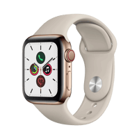 Apple Watch Series 5  Paslanmaz Çelik  40mm  Cellular  Altın