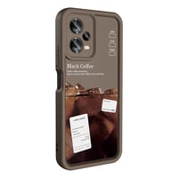 Xiaomi Redmi Note 12 5G Kılıf Kamera Korumalı Baskılı Arka Yüzey Zore Klas Kapak  Koyu Kahve