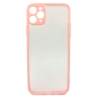 Nettech Apple iPhone 11 Pro Uyumlu Kontrast Renkli Tuş Seri Arka Koruma Kılıf (Pembe) NT88640
