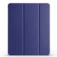 Apple iPad Pro 12.9 2020 (4.Nesil) Zore Smart Cover Kalem Bölmeli Standlı 11 Kılıf Lacivert