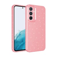 Galaxy S24 Kılıf Kamera Korumalı Simli Lüks Zore Koton Kapak  Pembe