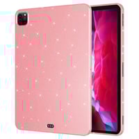 iPad Pro 11 2022 M2 Simli Parlak Görünümlü Zore Tablet Koton Kılıf  Pembe