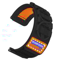 Huawei GT2 42mm Zore KRD112 20mm Orbital Örgülü Halat Tasarımlı Naylon Kumaş Hasır Kordon  Siyah