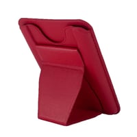 Nettech Telefon Yapışkanlı Deri Kartlık Cüzdan (Kırmızı) NT100598