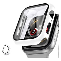 Nettech Apple Watch Series 4 42 mm Uyumlu 360 Ekran Kasa Koruma Full Cam Koruyucu (Beyaz) NT92349